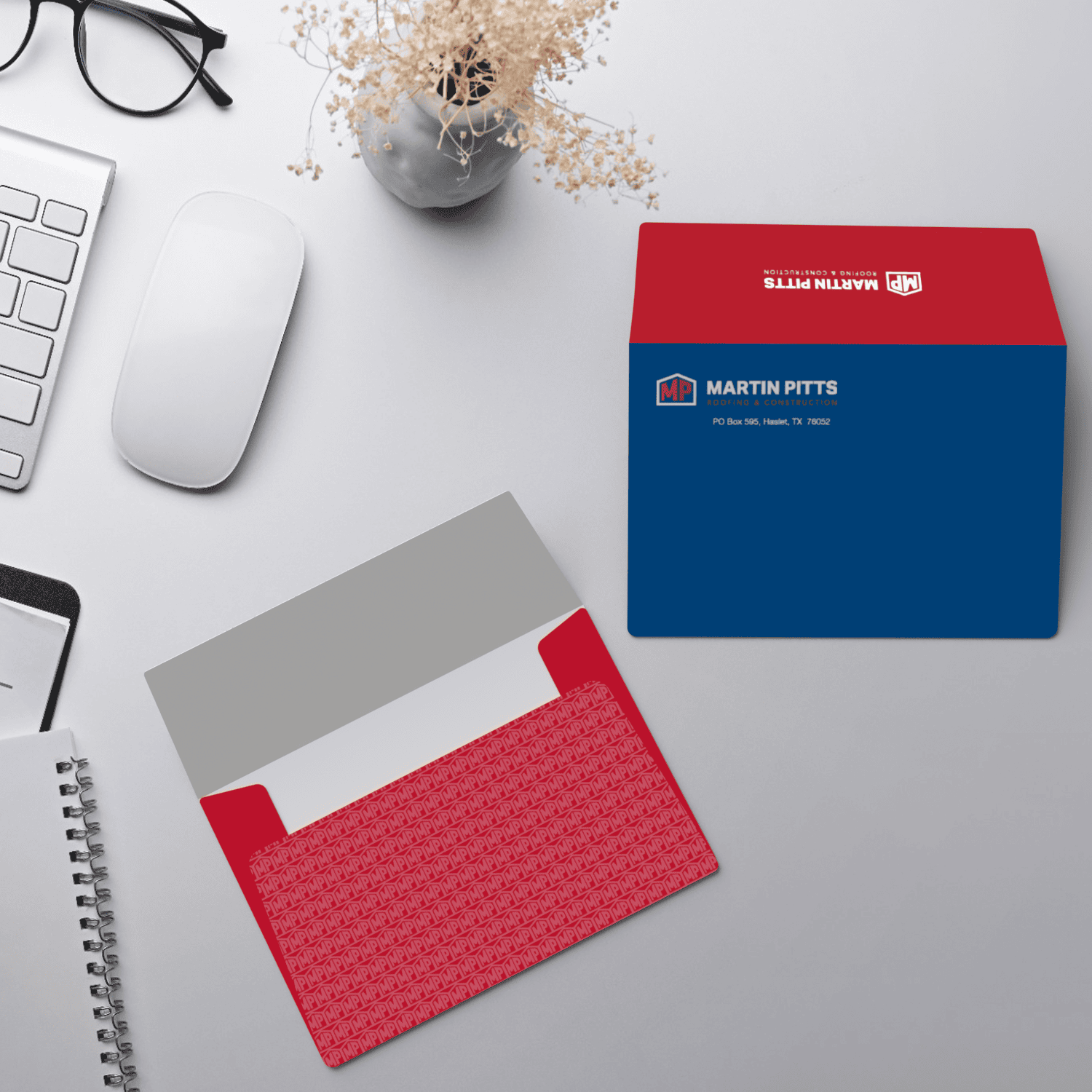Print marketing with custom printed envelopes like these can help build brand recognition.