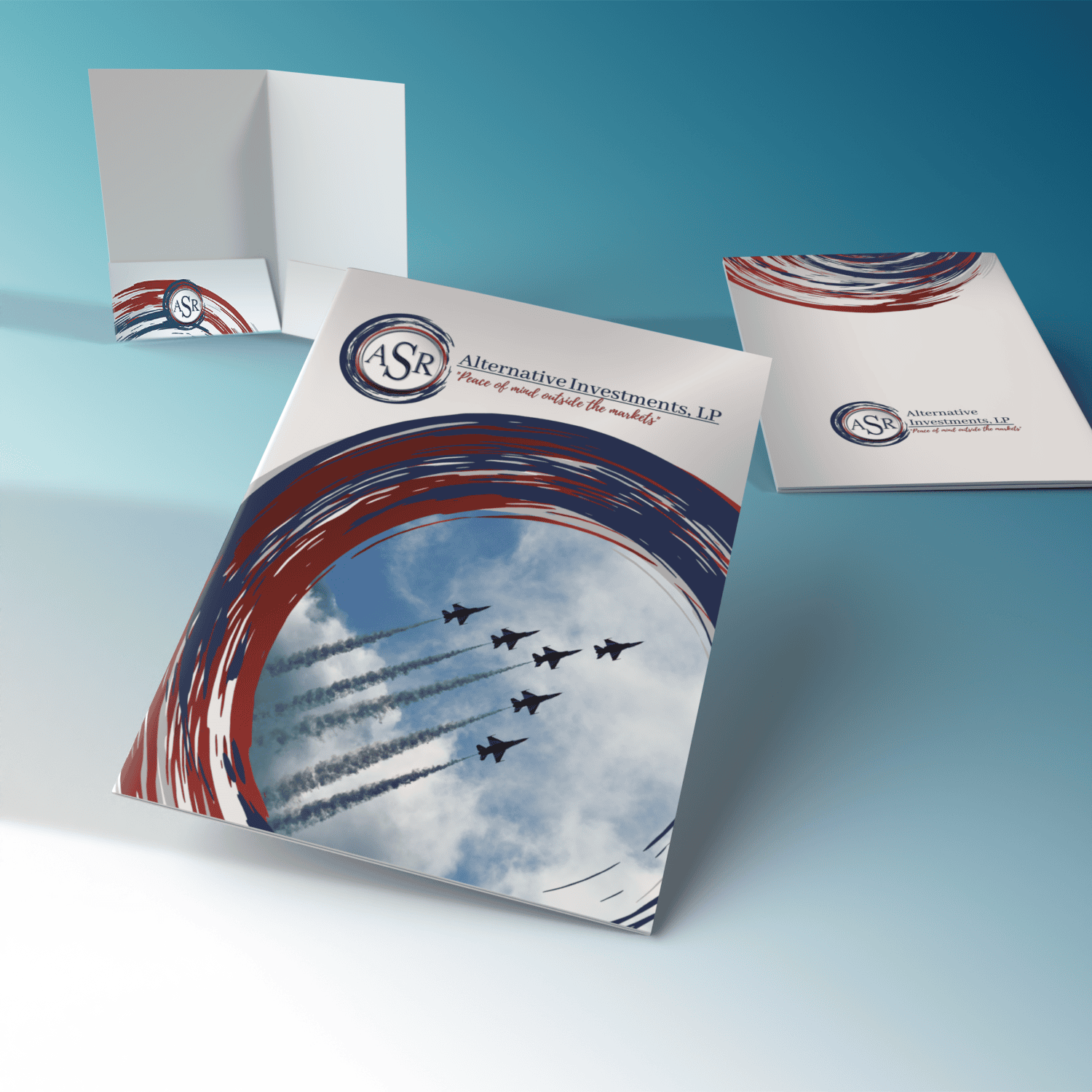Printed marketing materials at Cdesigns Marketing include presentation folders.